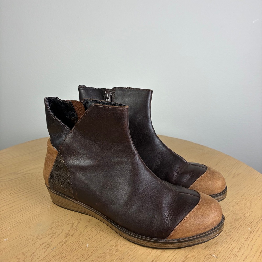 Naot Wedge Ankle Boot Women's 37 Winter Comfort Supportive Walking Boho